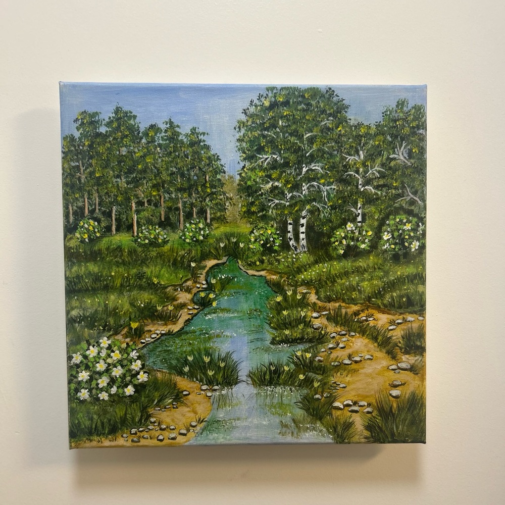 Acrylic painting on canvas